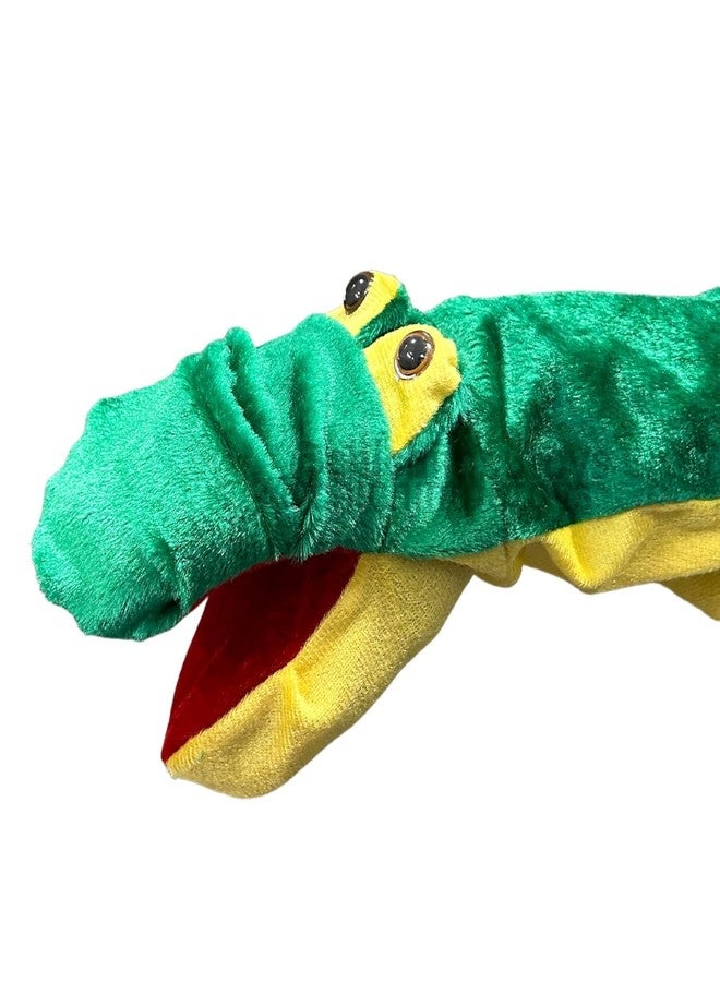 VARUSH Wild Animals & Birds Storytelling Hand Puppets/Hand Puppets for Kid's Learning Playing/Gift for Kids (Crocodile) - Image 1